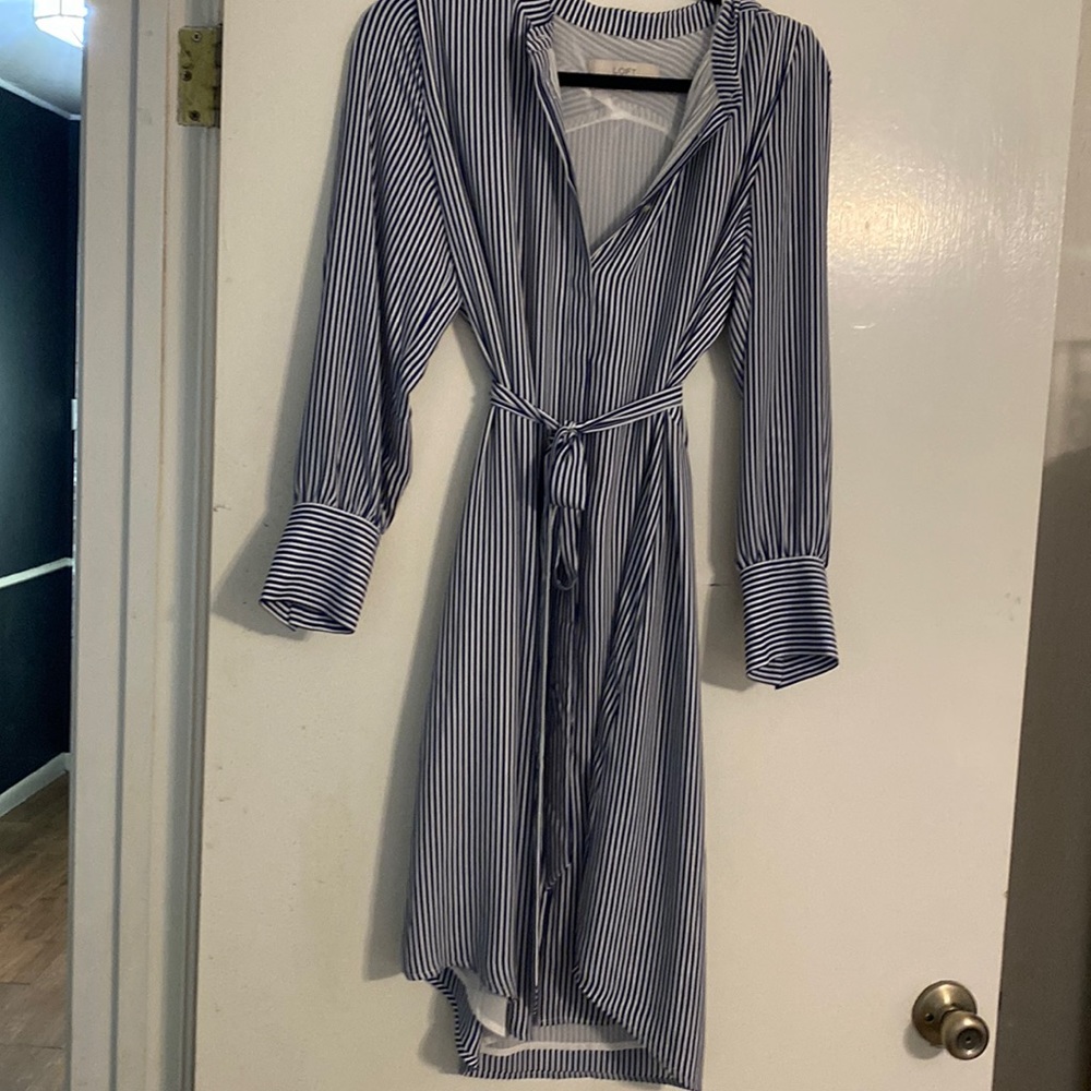 Button down flowy dress